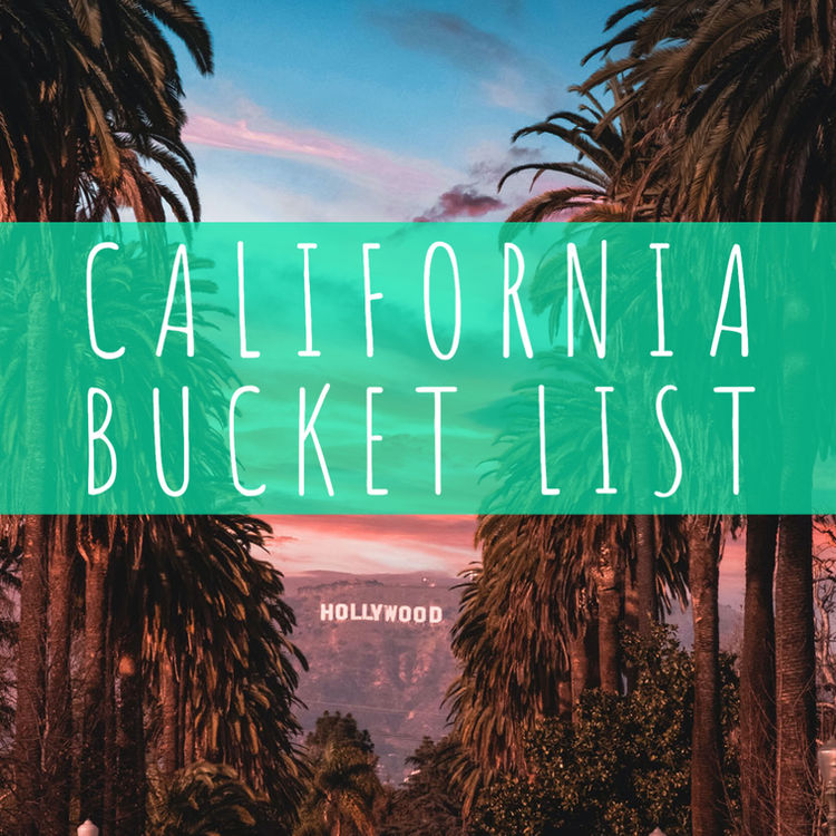 california bucket list