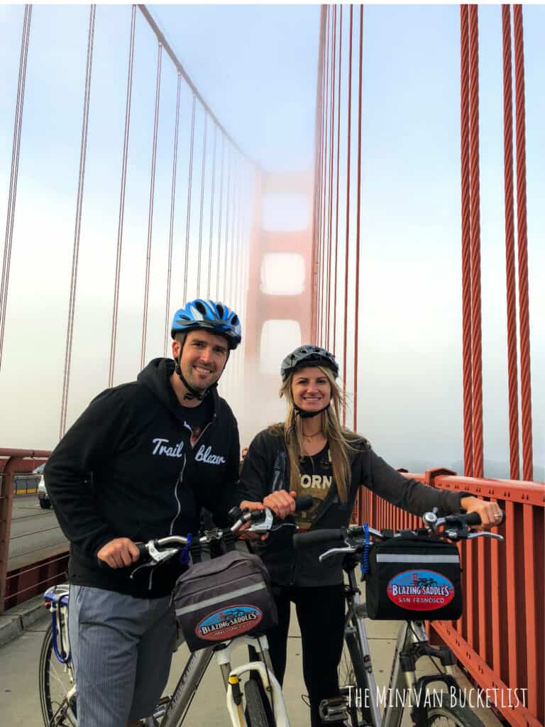 california bucket list - golden gate bridge bike ride