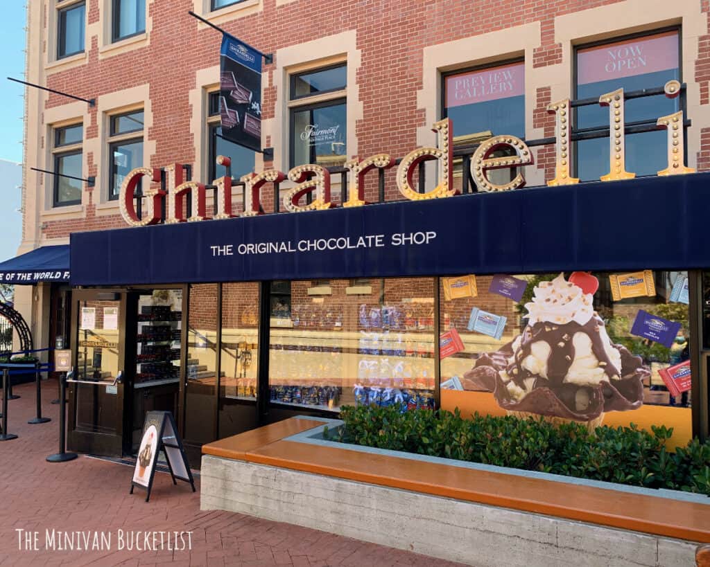 Ghirardelli Square things to do in San Francisco with kids 