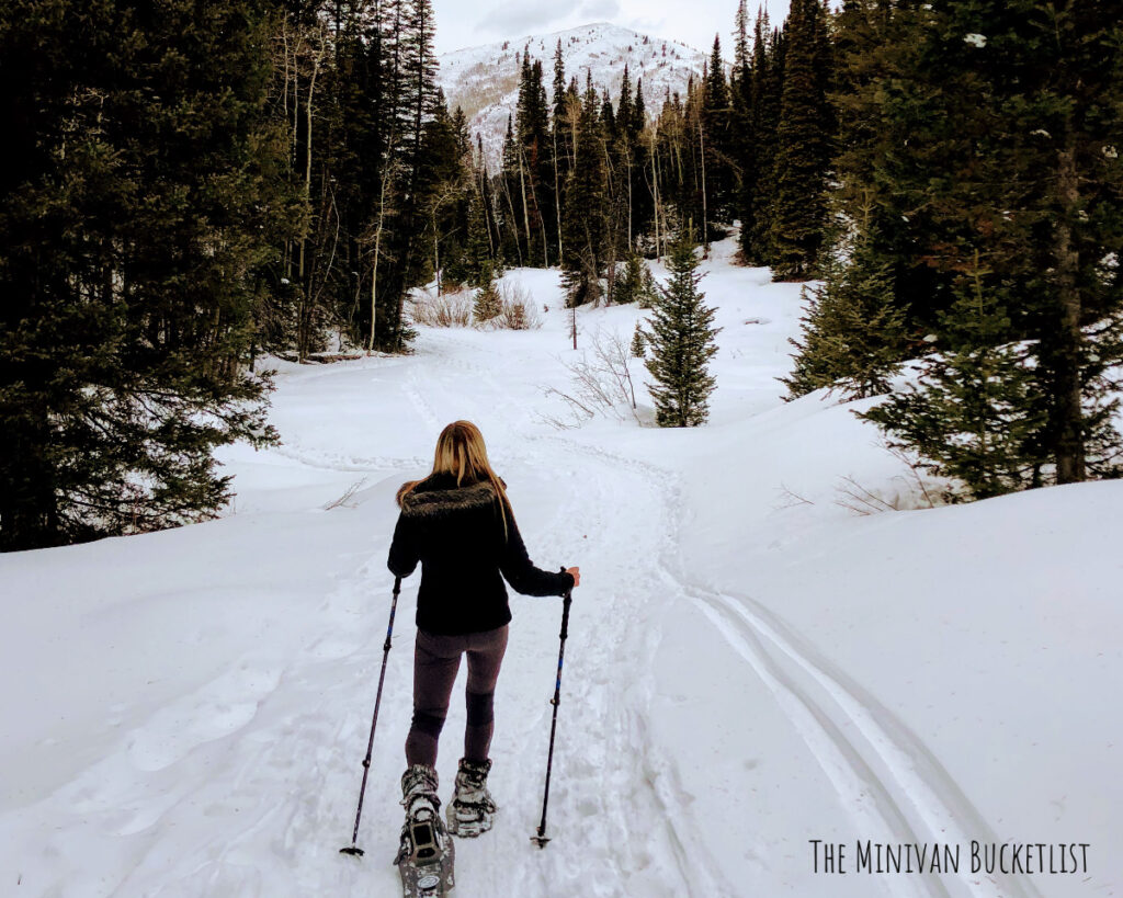 best snowshoeing trails in utah