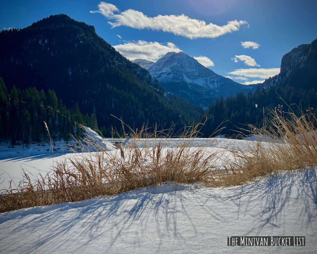 snowshoeing in American Fork Canyon