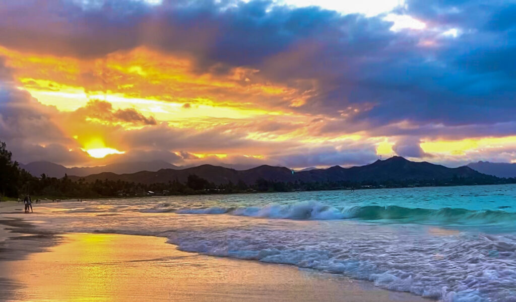 Kailua Beach sunset