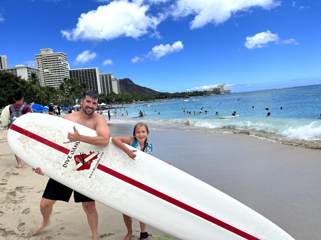 surfing Waikiki